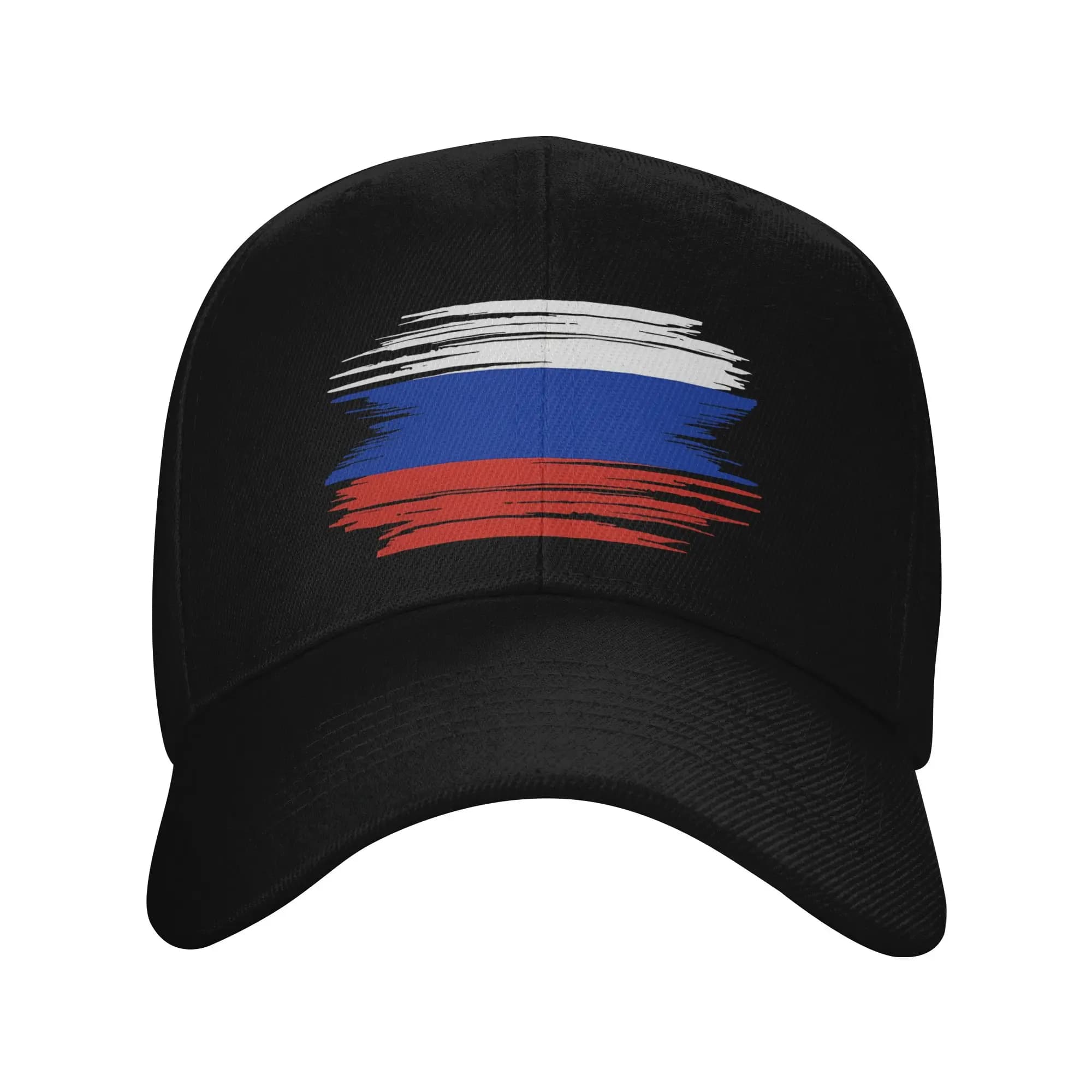Distressed Russia Flag Baseball Cap Stylish Unisex Men Trucker Hat Sun-Proof Design Running Hippie Snapback Cap Gift