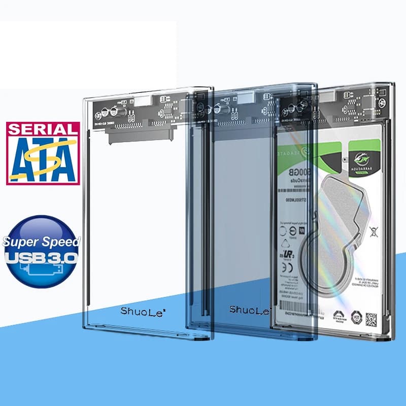 Custodia per disco rigido custodia SSD da 2.5 pollici SATA a USB 3.2 custodia per HDD custodia per HDD UASP scatola per disco rigido esterno
