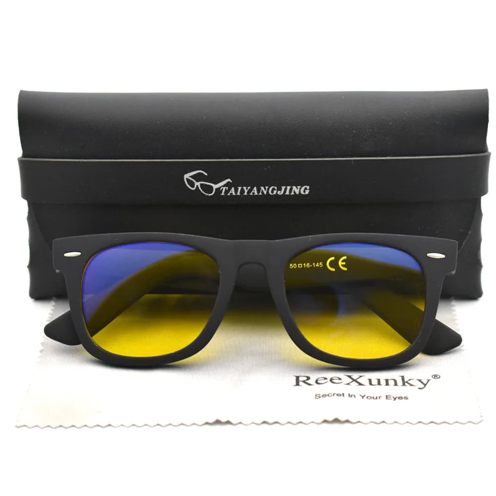 Occhiali da computer unisex per visione notturna anti luce blu per uomo donna occhiali da vista ottici moda occhiali da sole sportivi UV400