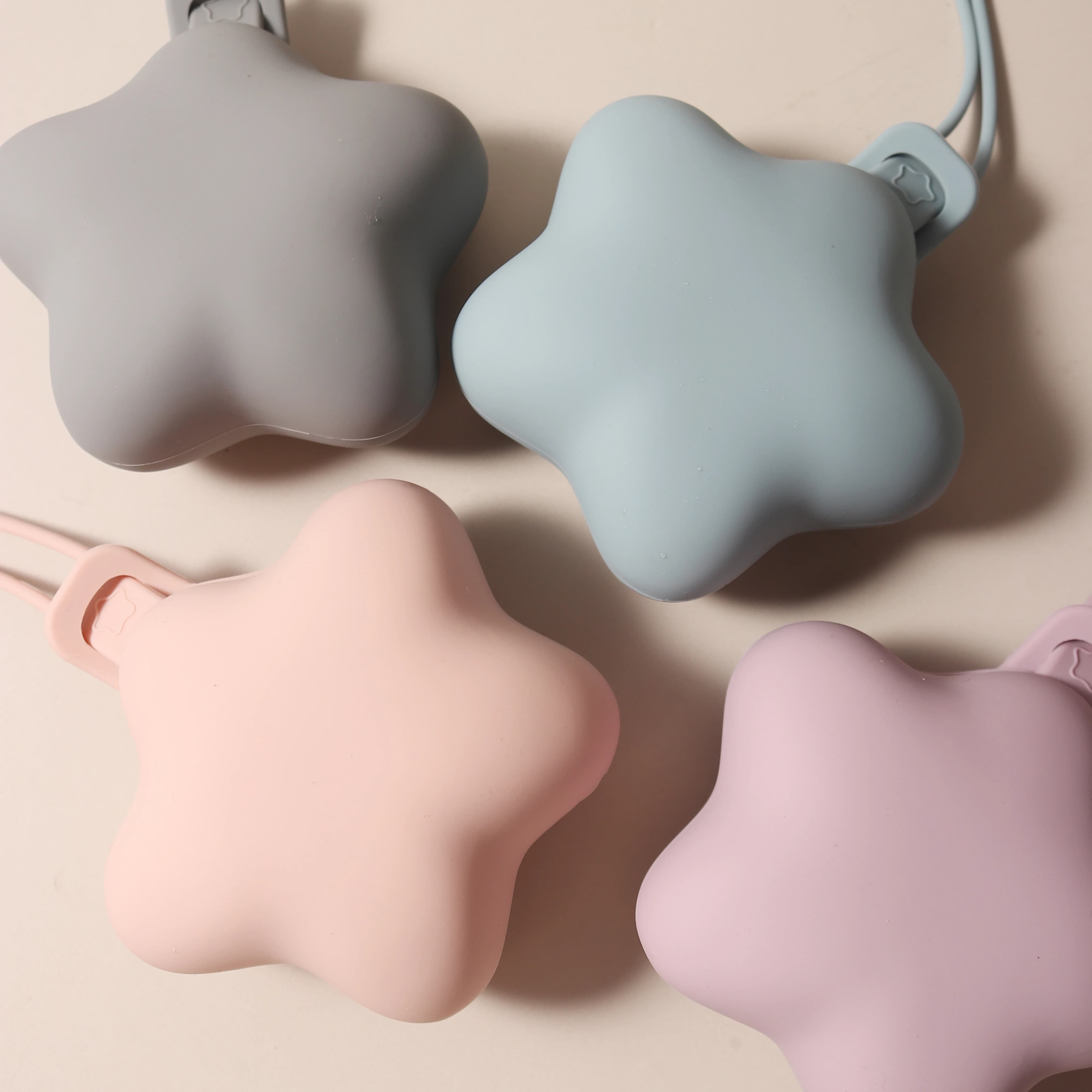 Custodia per ciuccio a forma di stella marina Borsa portaoggetti in silicone per bambini Custodia per ciuccio a stella Custodia per succhietto