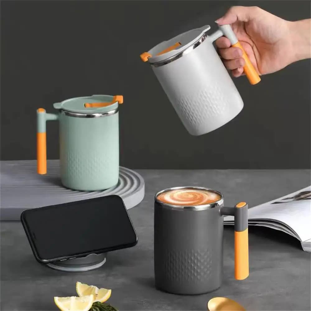 Tazza in acciaio inossidabile 304 con tazza da tè con perdite di tè Tazza da caffè a doppio strato Tazza da tè giapponese Tazza da latte