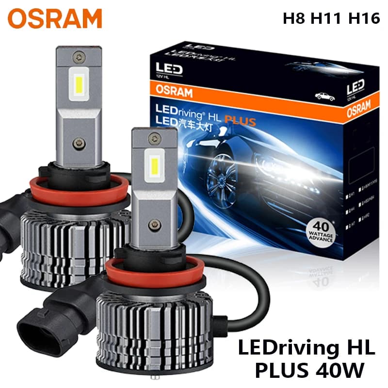 OSRAM LED 80W 12V H8 H11 LEDriving CF2.0 Plus H16 Car Headlight Bright 6000K White High Low Beam Upgarde Fog Lamps E6211CW,Pair