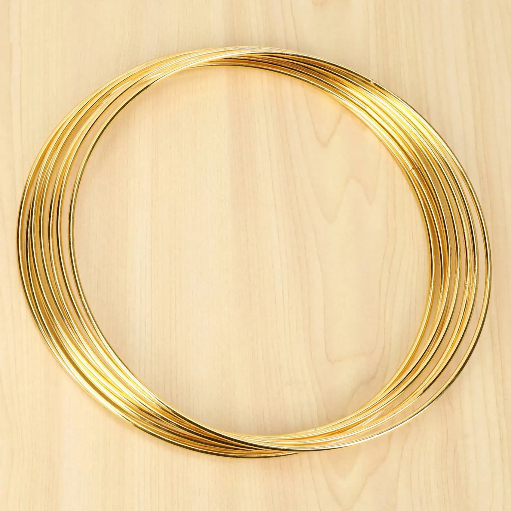 MCGS-16Pcs 8 Inches Dream Catcher Rings Metal Hoops Macrame Ring For Crafts And Dream Catcher Supplies, Gold