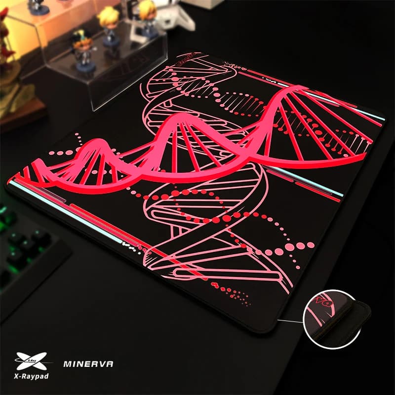 Tappetini per mouse da gioco pesanti X-Raypad Minerva DNA 6mm 360x300x6mm