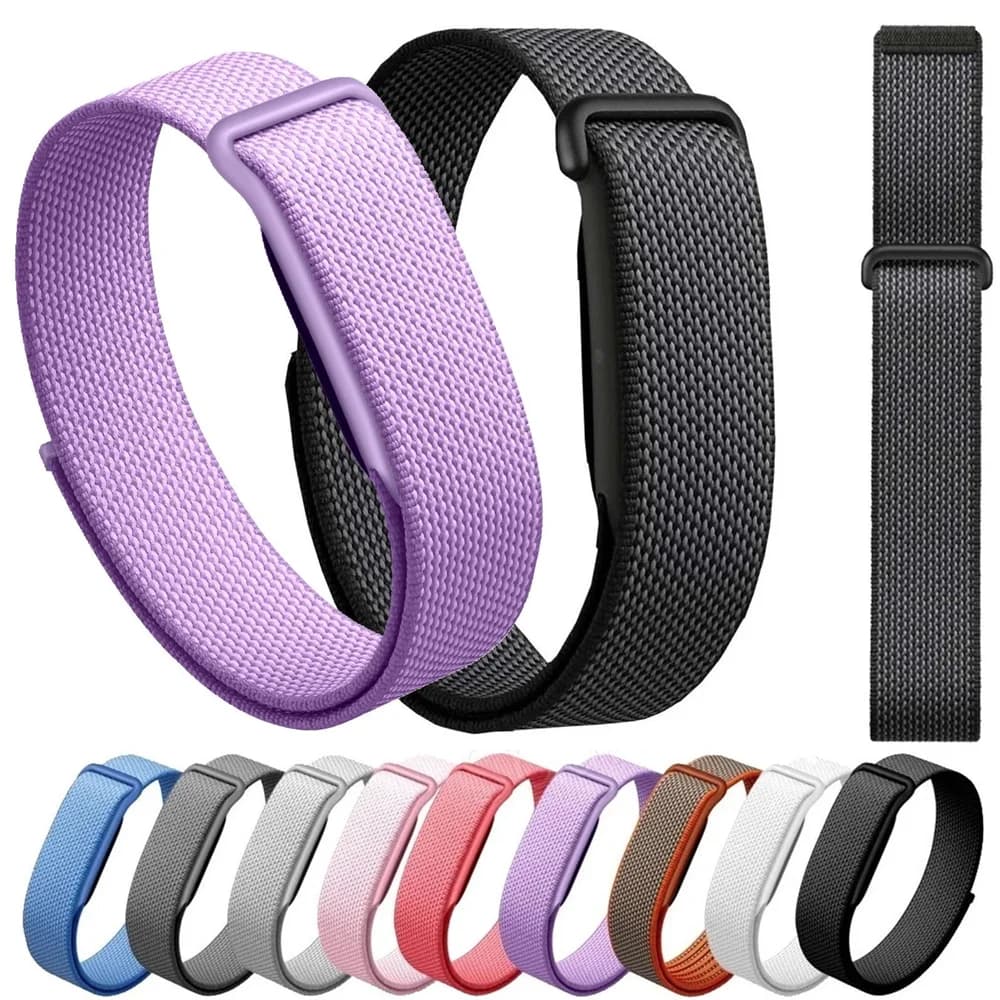 Nylon Loop Strap for Google Fitbit Air Braided Sports Brecelet Ajustable Velcro Wristband Correa for Watch Fitbit Air Band