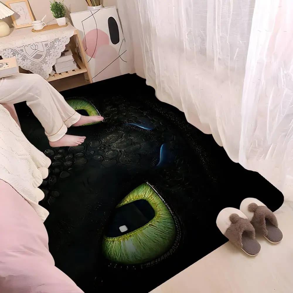 Film How To T-Train Your D-Dragon Bathroom Mat Kids Room Bedroom Decoration Balcony Anti-Slip Doormat Living Room Welcome Rug