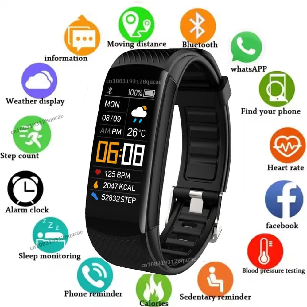 Nuovo Smartwatch 2026 con Monitoraggio della Frequenza Cardiaca, Orologio Digitale Sportivo per Uomo e Donna, Braccialetto Fitness MA27