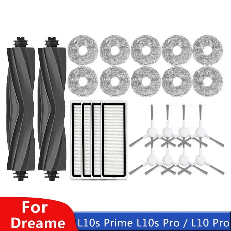 For Dreame L10s Prime Accessories L10s Pro / L10 Pro Main Brush Side Brush Hepa Filter Mop Cloth Robot Replacement Spare Parts