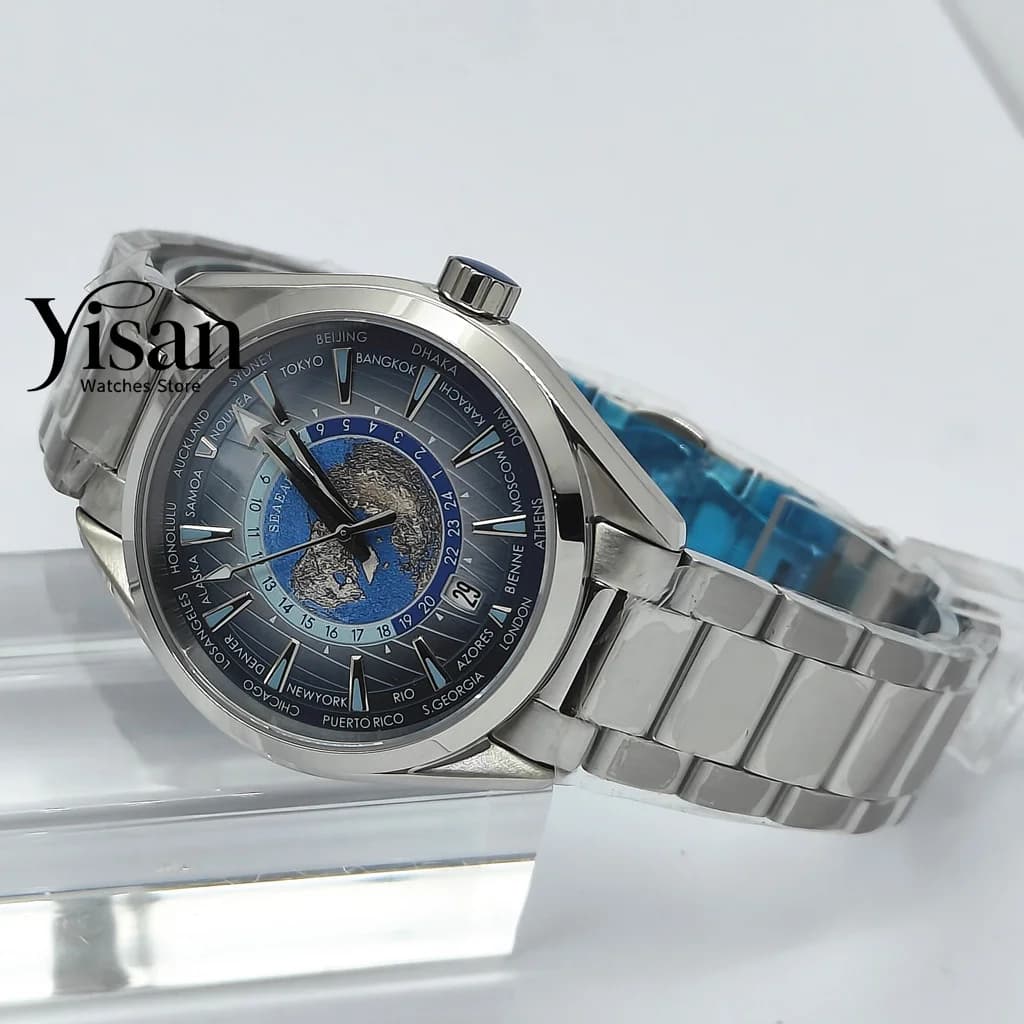 Yisan NH35 men's automatic movement 41mm watch sapphire waterproof mechanical watch business watch