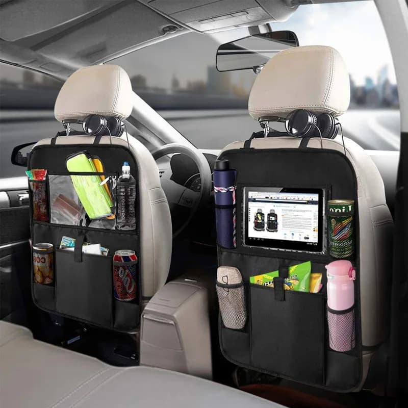Back Seat Organizer for Cars with Support for Touch Screen Tablet Car Holders Covers for Back Seat Cars for Kids Travel