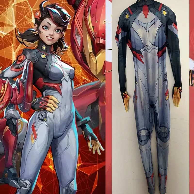 Rivali Peni Parker frullatore Cosplay PS5 GIOCO Supereroe Spandex Zentai Tuta Abiti Peni Parker Costume di Halloween per adulti