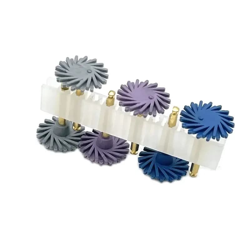 6 pz/set with high dental efficiency of composite resin wheel for tooth care tools that whiten diamond system polishing tools