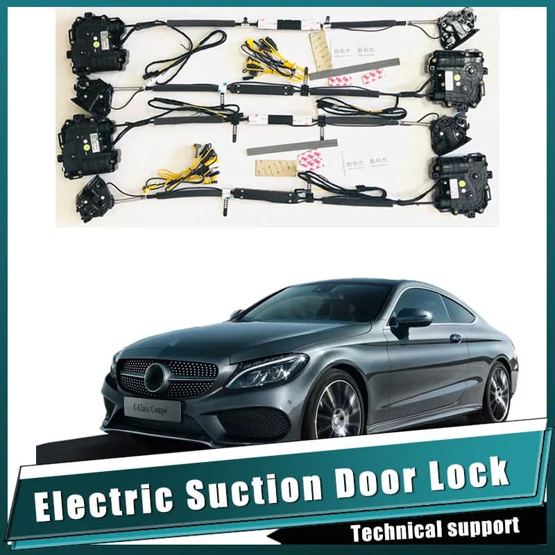Smart Auto Electric Suction Door Lock for Mercedes-Benz C-class Automatic Soft Close Door Super Silence Car Vehicle Door