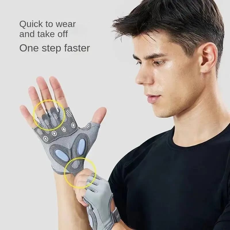 Couple Gym body building workout fiess sport weight lifting exercise anti-slip for women yoga gloves