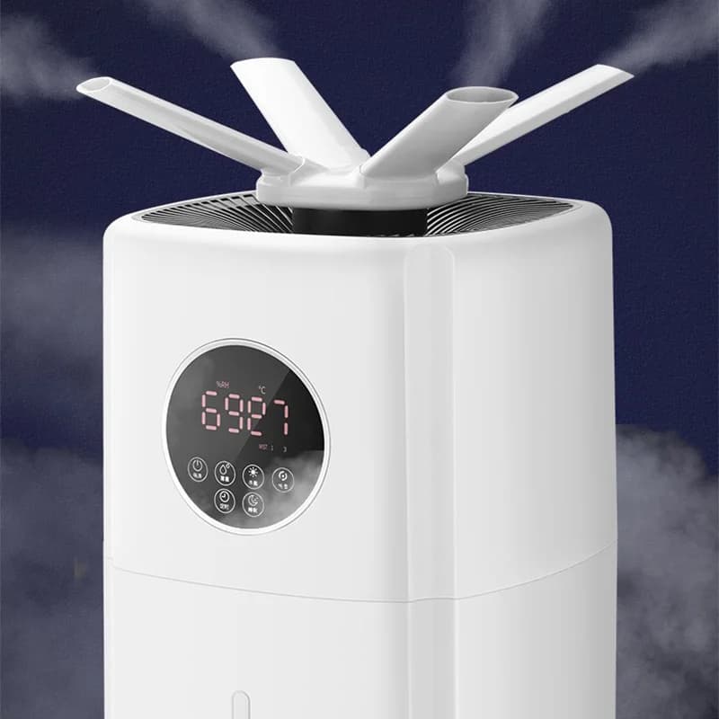 Nuovi umidificatori per ambienti di grandi dimensioni, umidificatore per tutta la casa da 2000 piedi quadrati, umidificatore a nebbia fredda da 21 litri con riempimento dall'alto, umidificatore da pavimento.