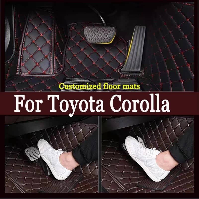 Car mats for Toyota Corolla Touring Sport Suzuki Swace E210 2019 ~ 2023 Summer Leather mats Car accessories