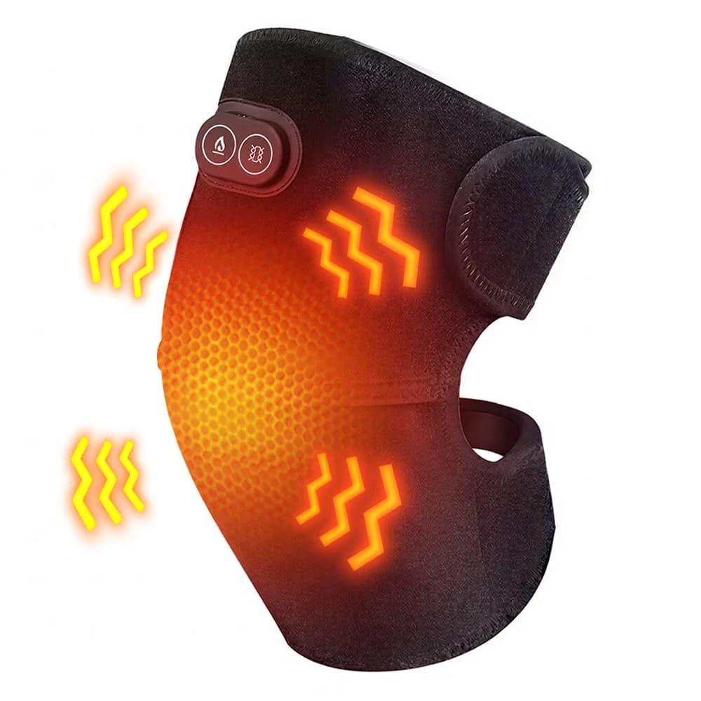Heated Shoulder Massager, Vibrating Knee Heating Pad, 3 Adjustable Vibration & Heating Modes, for Knee Elbow Shoulder Relaxation