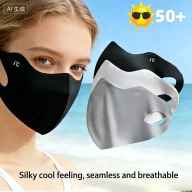 Maschera Protettiva Solare per Donne con Alta Protezione UV e Bellezza, Nuova Maschera Estiva 2026 in Seta Ghiaccio Traspirante