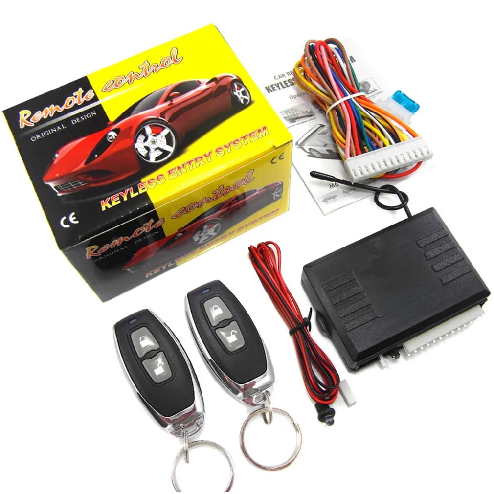 Kit telecomando automatico universale Sistema di allarme per auto Dispositivo Sistema di accesso senza chiave Serratura della porta Chiusura centralizzata del veicolo e sblocco caldo