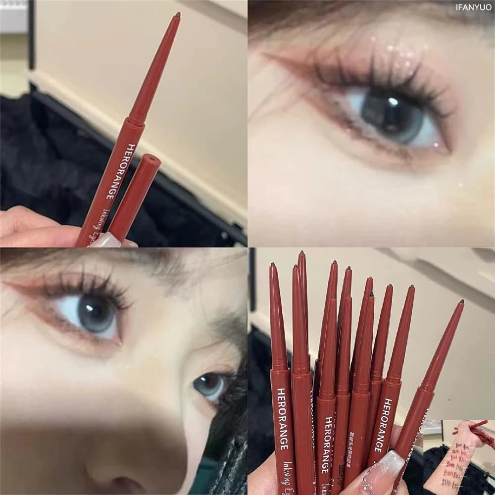 12 colori ultra fine penna gel Eyerelinr impermeabile opaco illumina sdraiato baco da seta matita asciugatura rapida ombretto marrone rosa trucco
