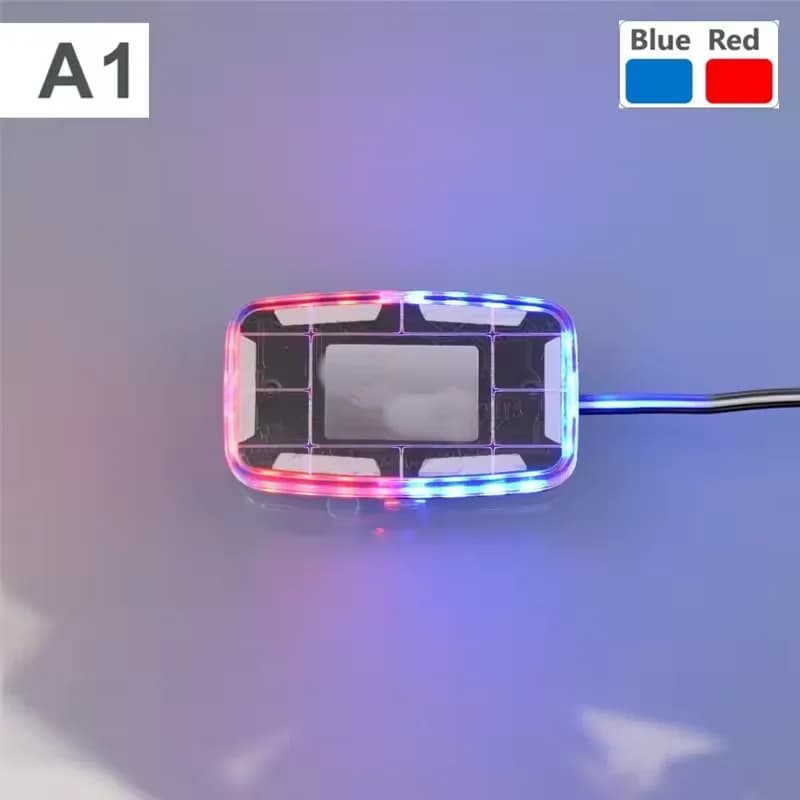 RC 1/14 LED camion dei pompieri luce sul tetto per Tamiya autocarro con cassone ribaltabile rimorchio rotante per Scania Volvo Benz Man parti fai da te