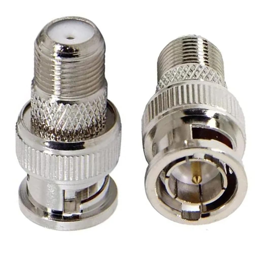 Adattatore coassiale jack BNC maschio a femmina tipo F da 5 pezzi per telecamera CCTV cavo coassiale RG59/RG6 connettori a bassa perdita da 75 Ohm