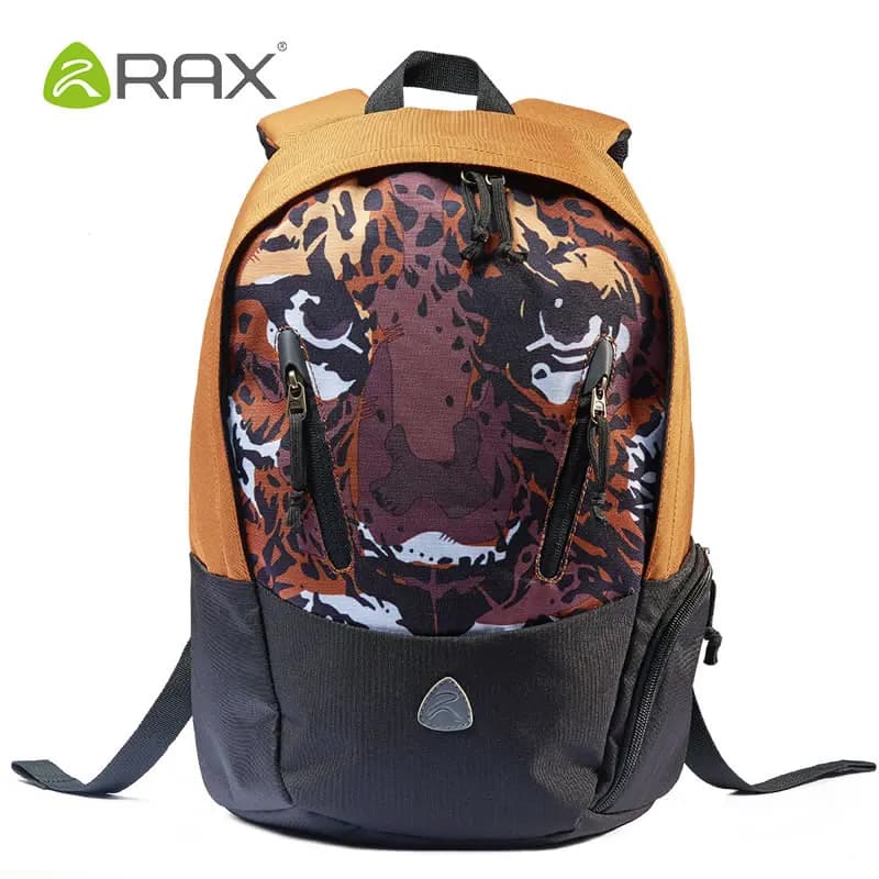 RAX fashionable waterproof and wear-resistant student travel and mountaineering backpack.