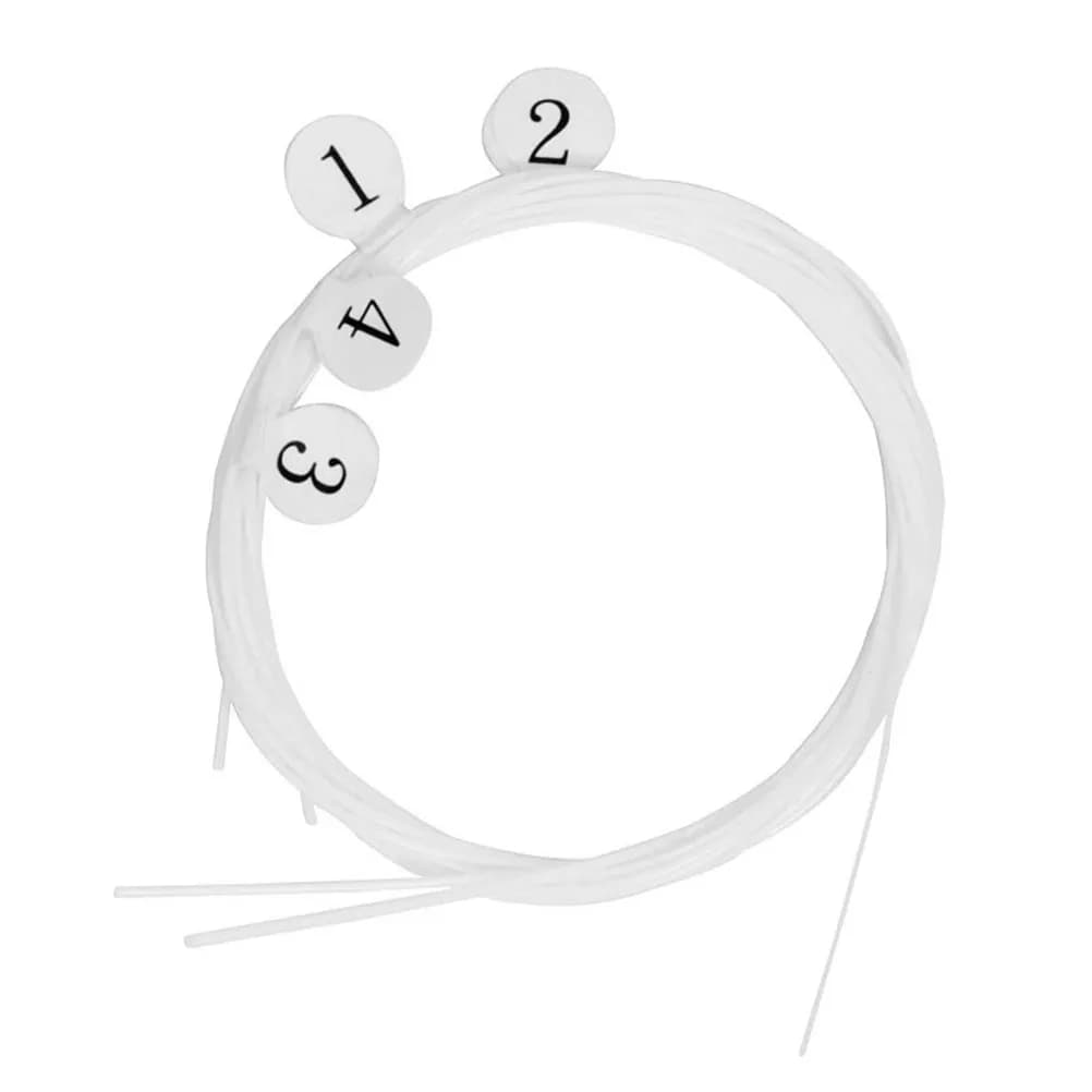 4 corde per ukulele in nylon, materiale ad alta tensione, sottile, robusto, affidabile, per la manutenzione e la riparazione dell'ukulele