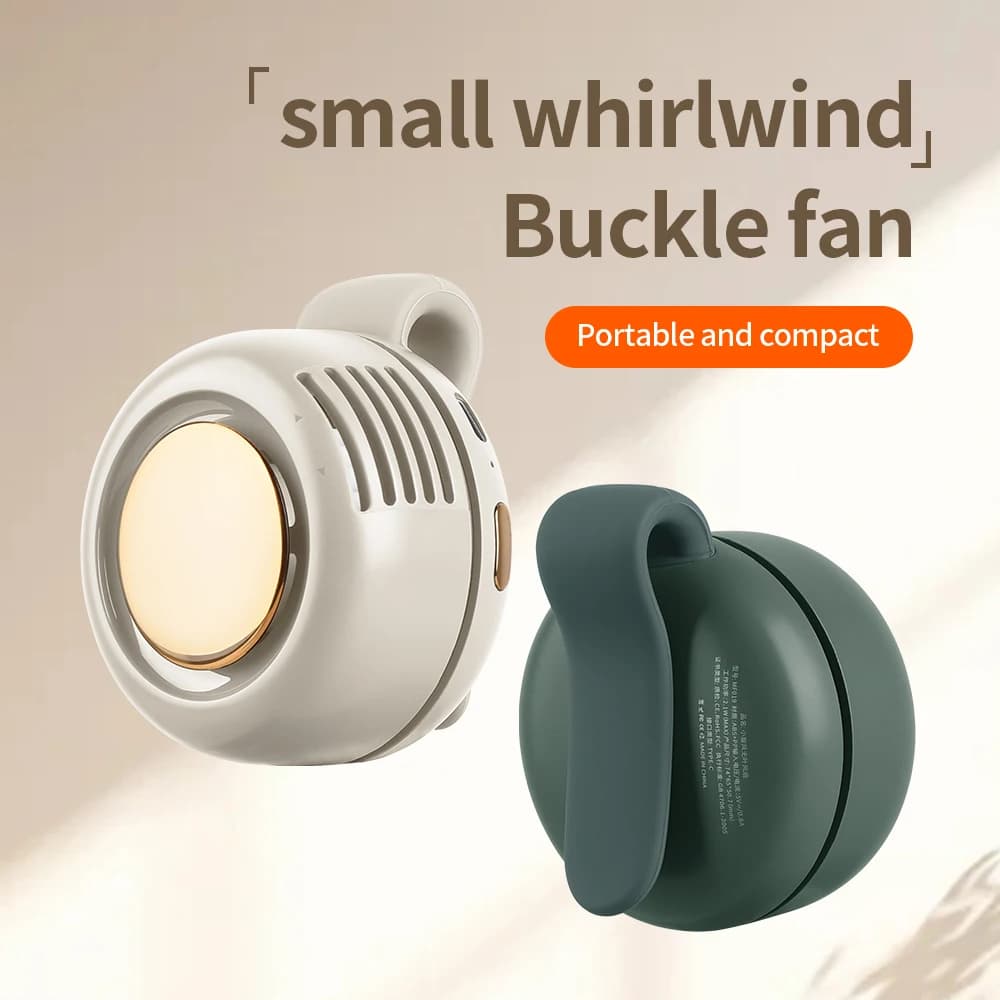 Mini ventilatore a clip Ventilatore per camicia Batteria ricaricabile Ventilatore per vestiti per il corpo personale per raffreddamento completo del corpo all'aperto Ventilatore in vita con custodia