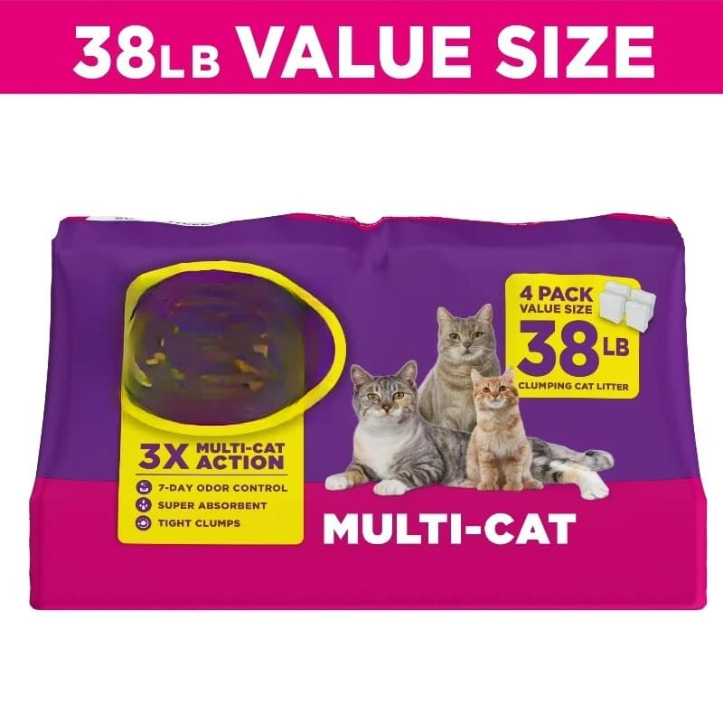 Lettiera per Gatti Multiuso con Profumo Fresco di Prato, 38 lb. Scatola