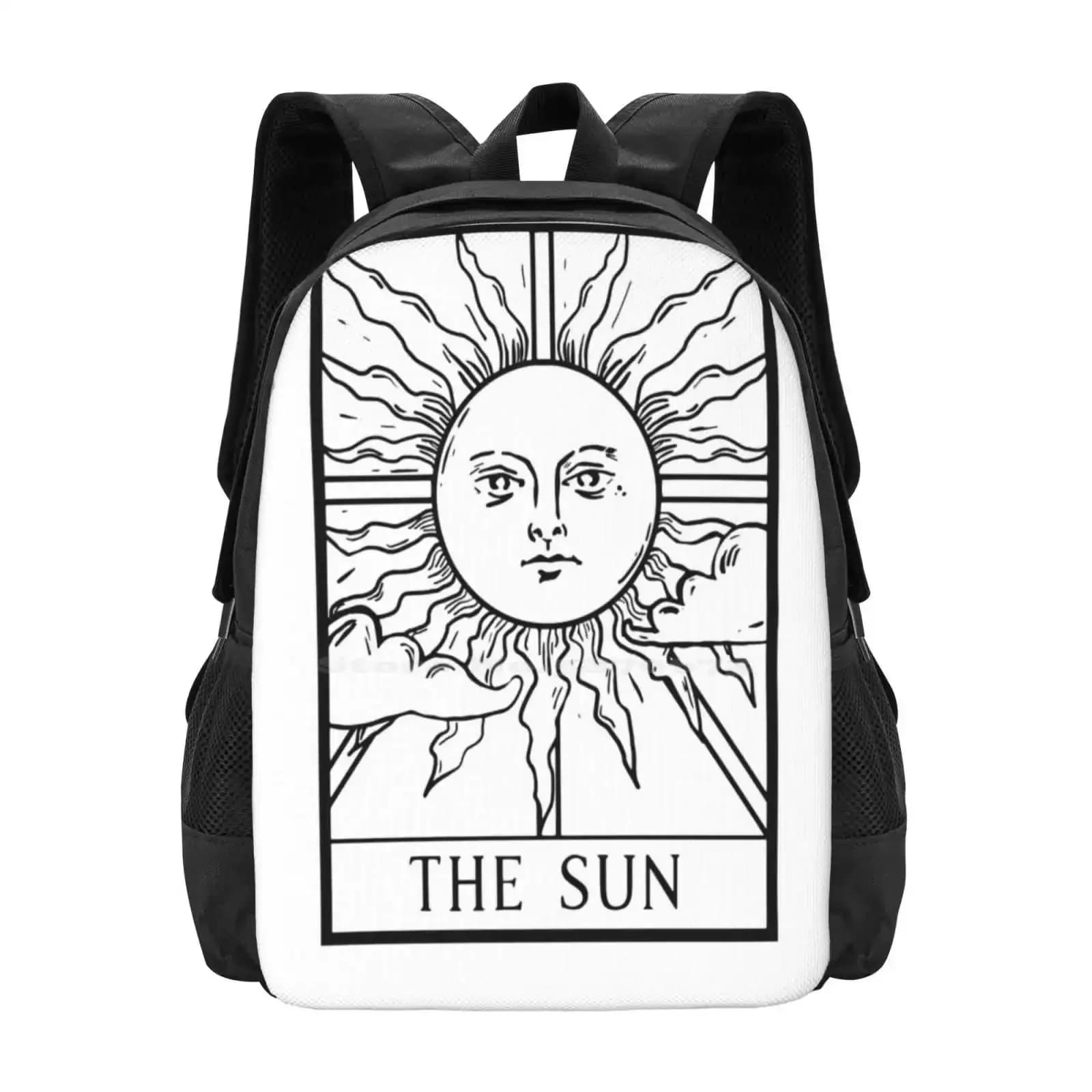 The Sun - Tarot Cards Series Vendita calda Zaino Zaino Borse moda Il sole Tarocchi Astrologia Oroscopo Rider Waite The Ermit