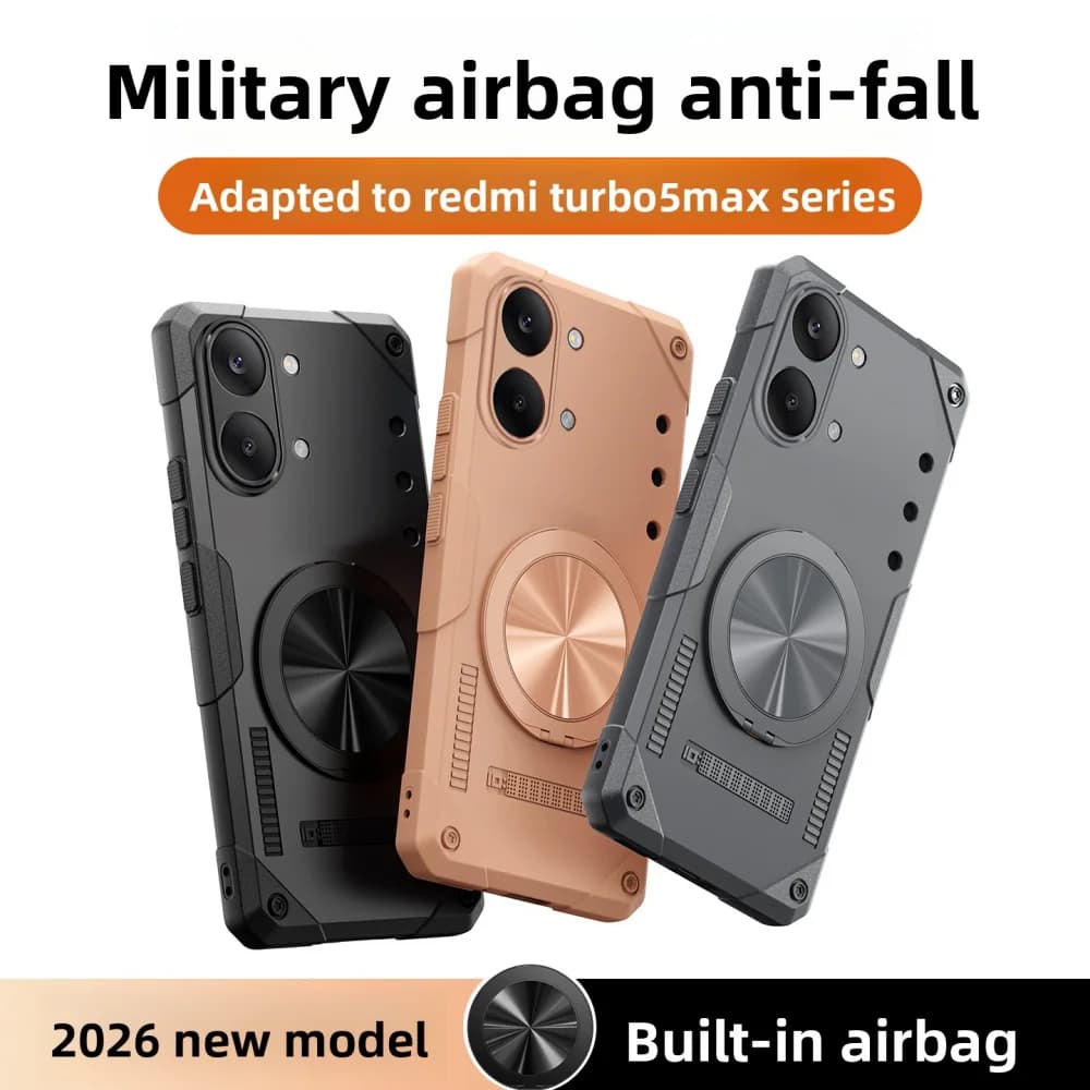 Custodia rigida antiurto per Xiaomi POCO X8 Pro Max con supporto ad anello a 360° e cover posteriore protettiva magnetica per POCO X8 Pro Max