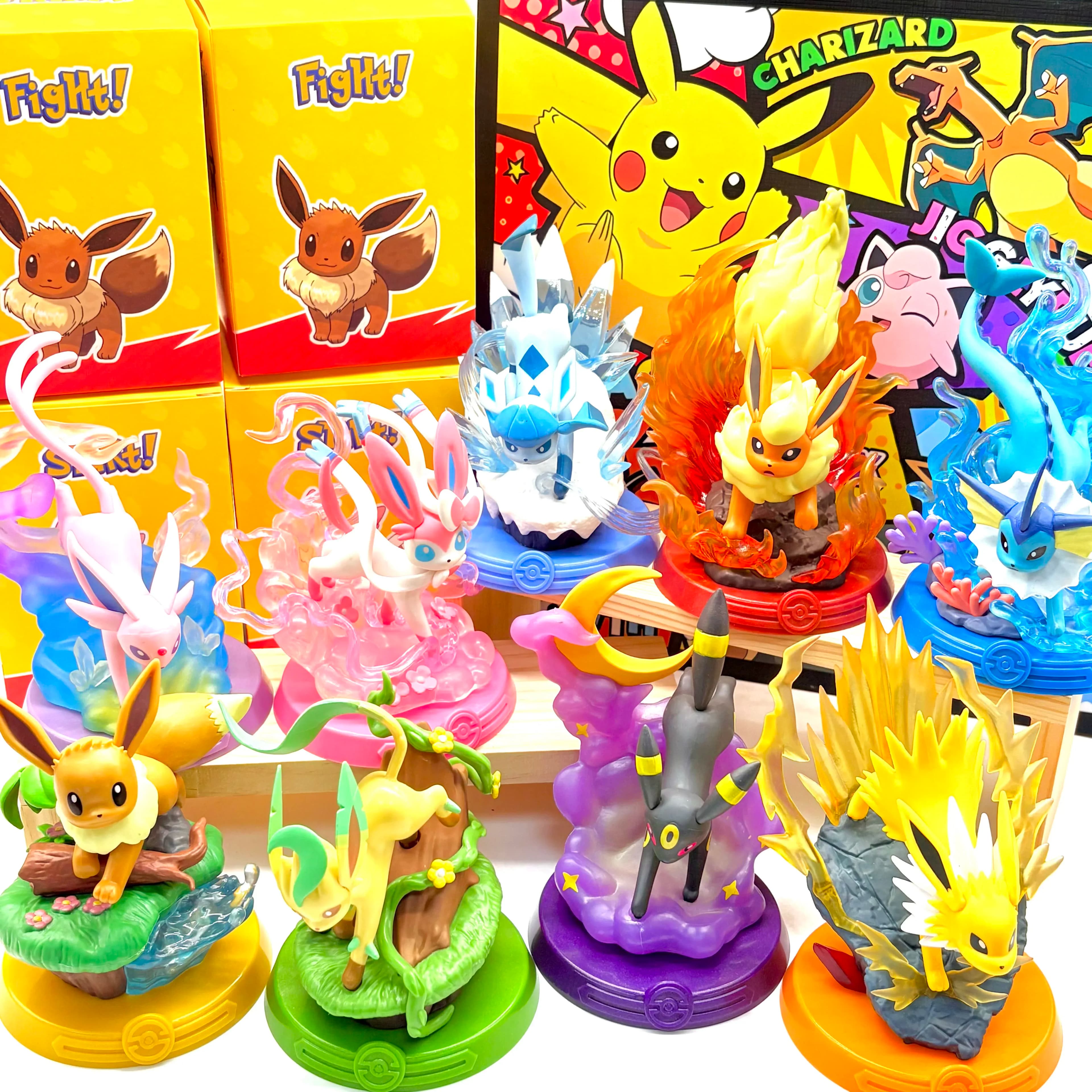 Avventura Eevee Blind Box Pokemon Action Figure Collezione di scatole misteriose Doll Home Decor Giocattolo regalo di compleanno per bambini