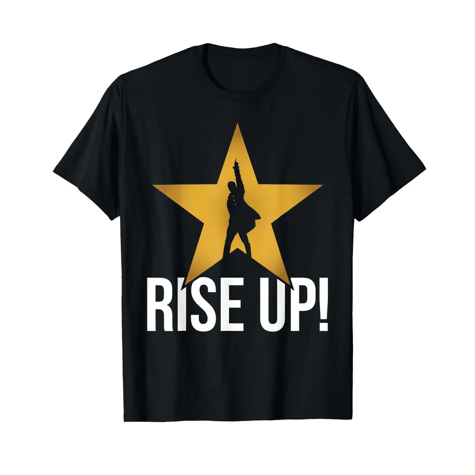 Rise Up Musical Theatre Nerd Broadway Theater Geek T Shirt vintage Washed Soft Stylish Slightly Top For Everyday Wear homme