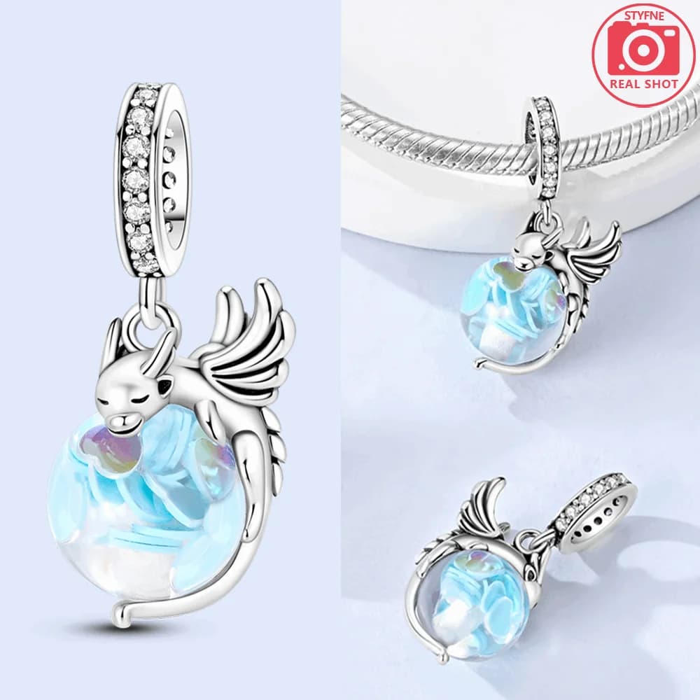 925 Sterling Silver Cute Sleeping Baby Charms Beads Fit Original Bracelets Bag Keychain Earring Pendant Diy Women Jewelry Gift