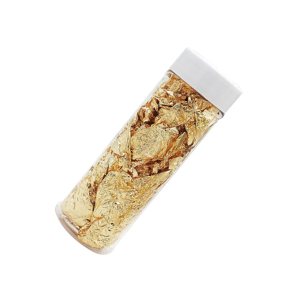 Set di 9 Fogli di Carta Dorata per Decorazioni, Ideale per Dolci, Torte, Nail Art, Feste e Trucco, Facile da Applicare, Sicuro e di Grado Alimentare