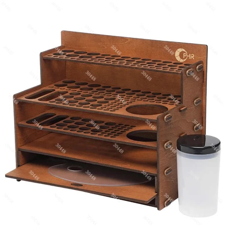 L'organizzatore di pennelli per pittura modello contiene 88 pennelli con supporto per pennelli Set di strumenti artistici per tavolozza di tazze per la pulizia della vernice