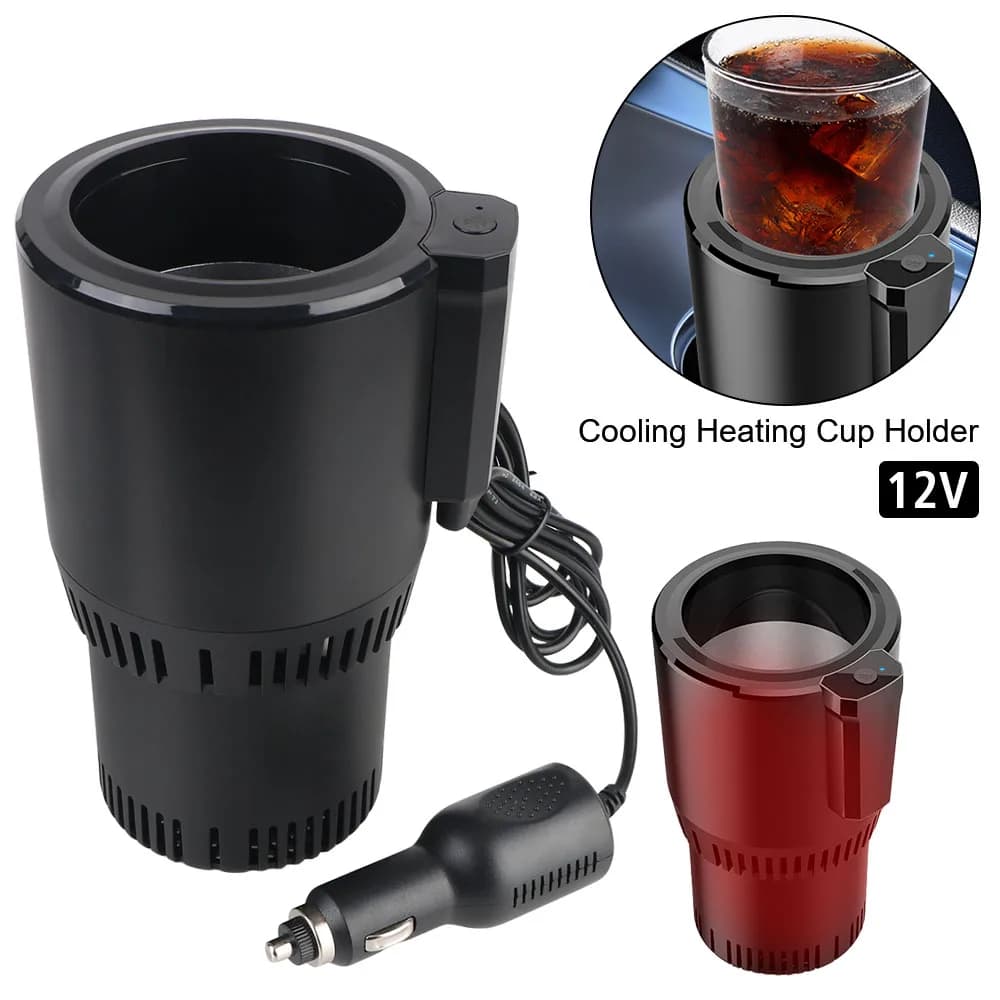 Bottiglia scaldabagno DC 12V Conservazione del calore portatile Tazza intelligente Raffreddamento per auto Supporto per tazza per riscaldamento Bollitore a refrigerazione rapida