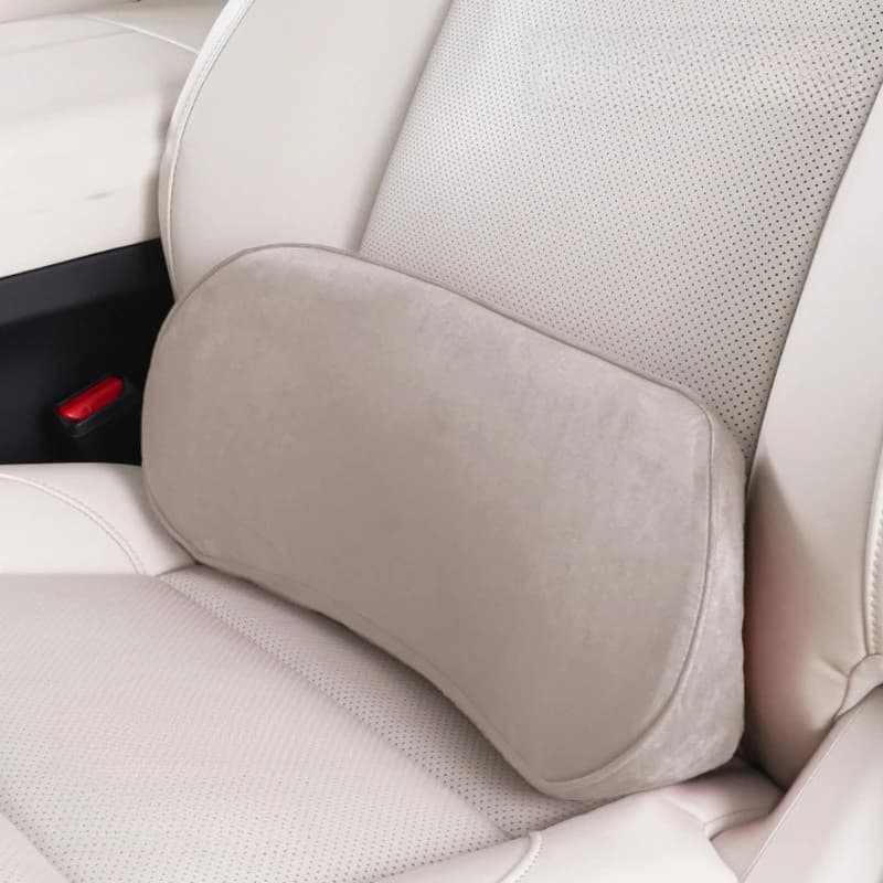 Cuscino sottile in memory foam per supporto lombare auto, cuscino ergonomico per protezione coccige e supporto schiena per sedile veicolo