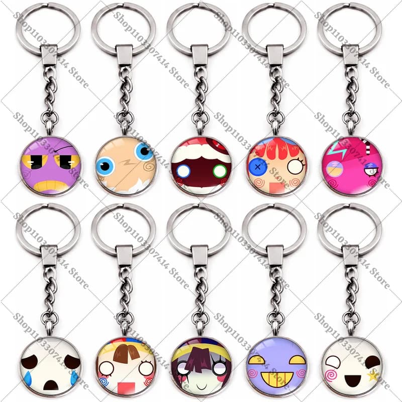 Cartoon Creative Keychain Charms Pendant Accessories The Amazing Digitals Circus Cute Keyring Backpack Anime Ornament Gifts 2026