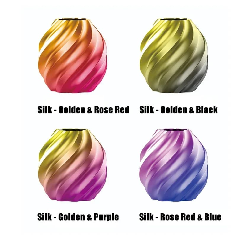 Two Color Silk Filament PLA Series Filament for 3D Printer 1 Rolls/1KG 1.75MM Eco-friendly Odor Good Tougness Mix Color