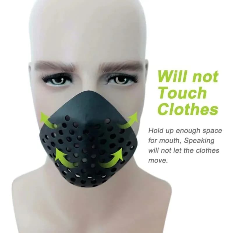 Nuova maschera morbida non tossica Goooods per la bocca respiratoria per supereroe cosplay mezza maschera in gomma per adulti