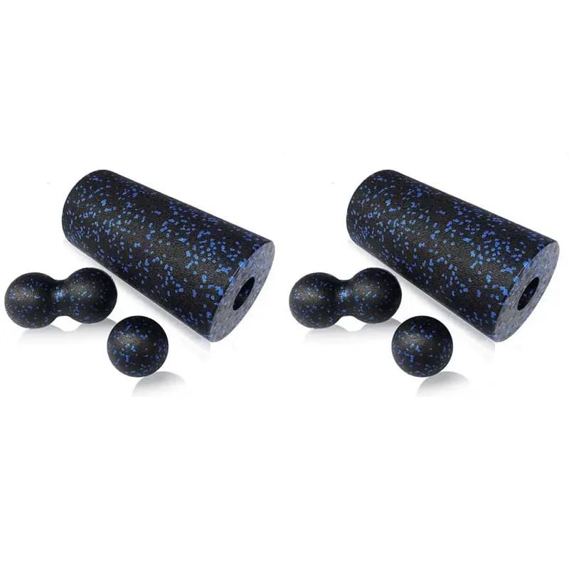 L71A 6PCS Yoga Roller Massage Peanut Ball Set EPP Fitness Foam Column For Back Pain Deep Tissue Stretching Muscle Relax--A