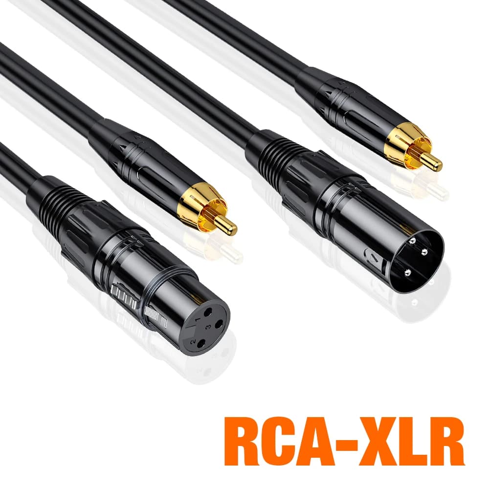 Cavo audio da RCA a XLR maschio/femmina per amplificatore mixer altoparlante karaoke microfono adattatore cannone 1m 2m 3m 5m 10m 15m cavo lungo
