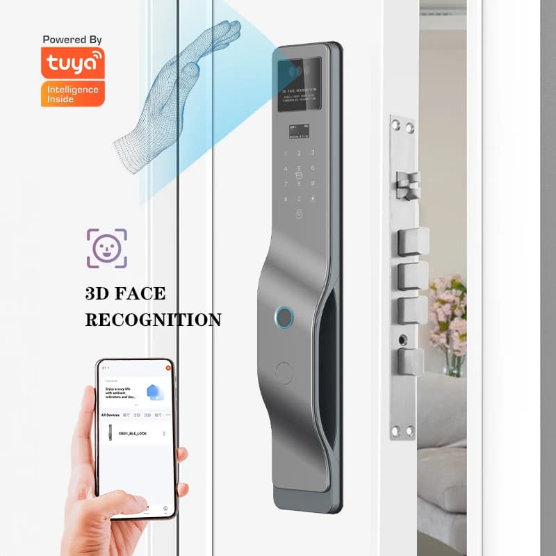 Face Recognition Smart Lock Palm Print Electronic Door Lock Tuya WIFI Biometric Smart Door Lock