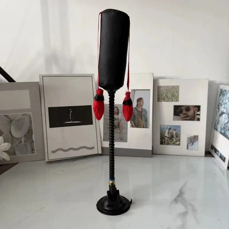Suction Cup Cat Boxing Toy Self-standing Scratch Trainer Pet Punching Bag Toy Scratch Resistant Bite Resistant