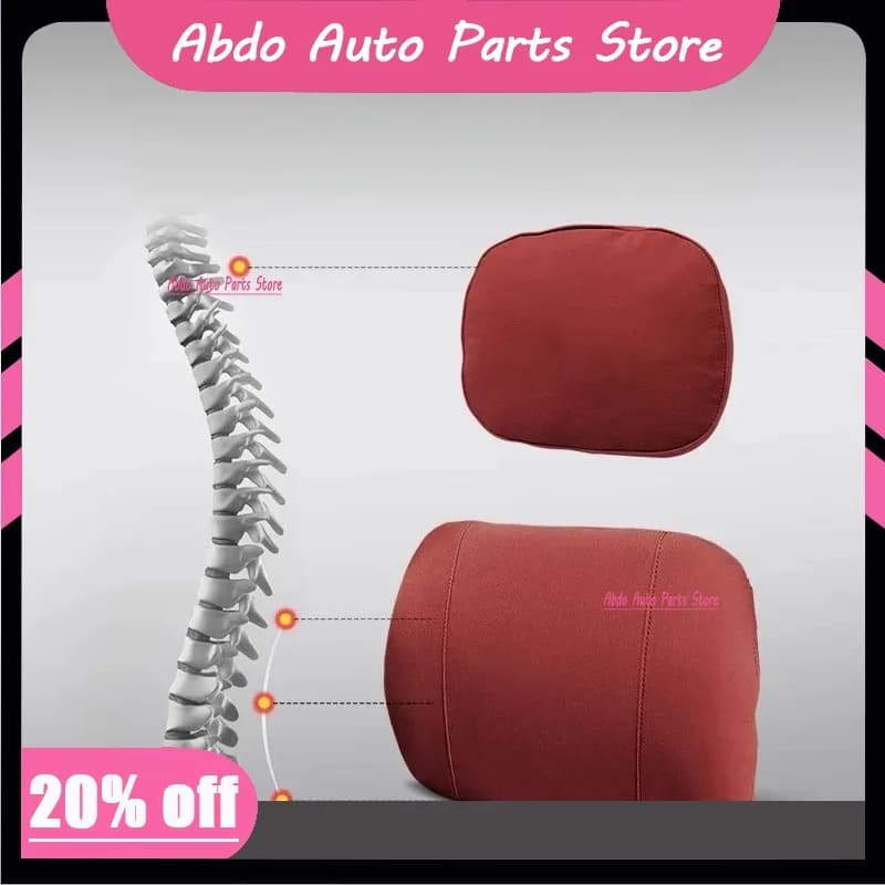 Abdo For BMW X3/X4A Headrest And Memory Foam Lumbar Pillow An Ergonomic Interior Comfort Accessory
