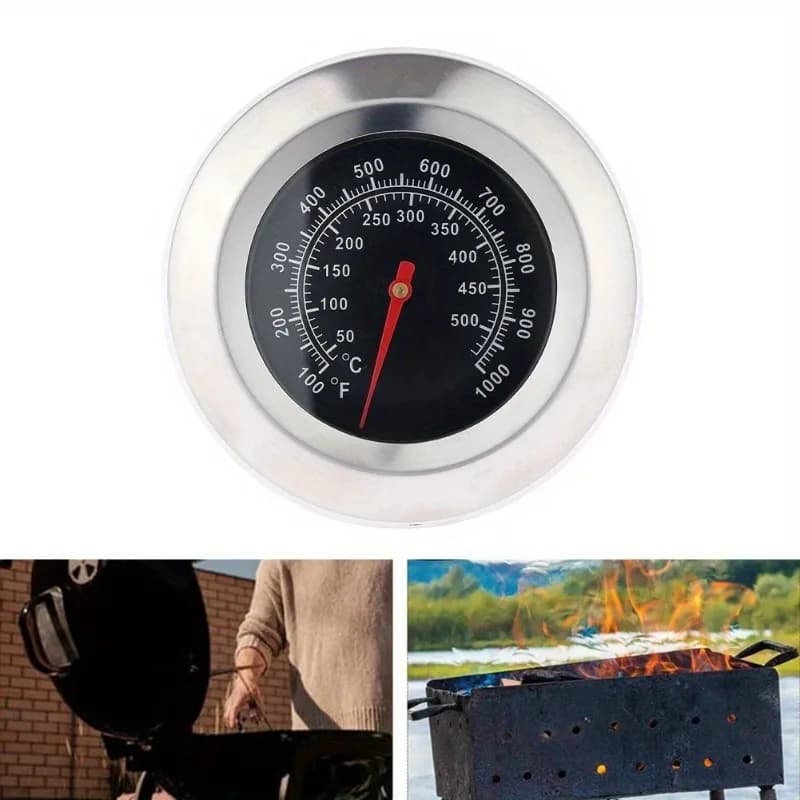 Stainless steel barbecue grill temperature indicator, barbecue thermometer, food probe, grill oven, home kitchen accessories
