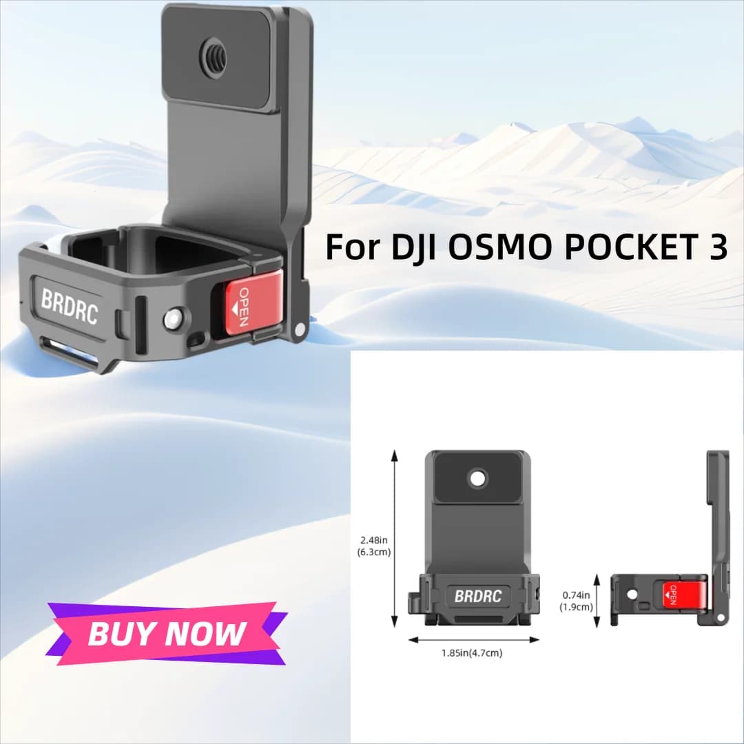 Docking station magnetica per DJI OSMO POCKET 3, espansione multifunzione, supporto per clip posteriore, accessorio per castone adattatore
