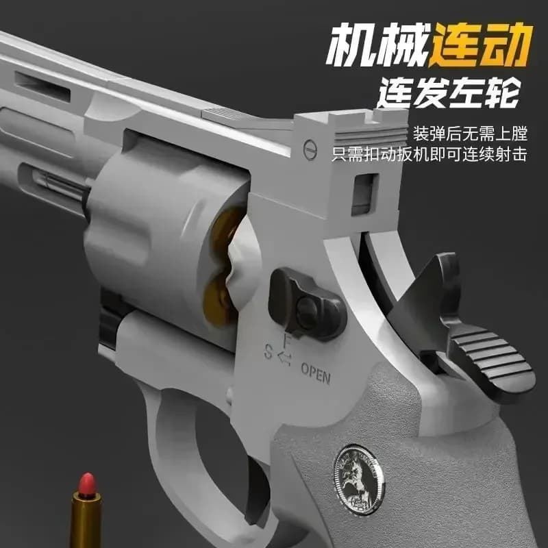 Nuova versione ZP5 357 Revolver lanciatore meccanico automatico pistola a scatto continuo Soft Dart Bullet Toy Gun CS Kids Party Gift